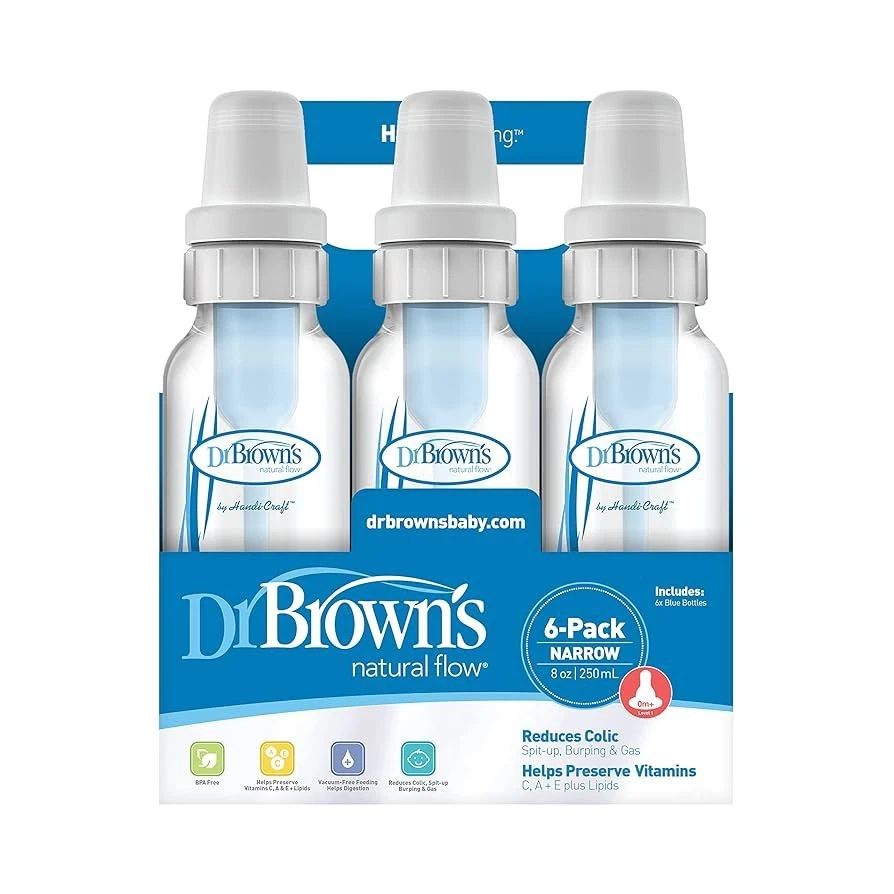 Dr Brown Bottle Natural Flow 6 Pack Narrow
