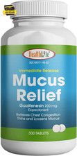 Healthlife  Mucus Relief, Guaifenesin Tablets, 200 Mg 300 Count                
