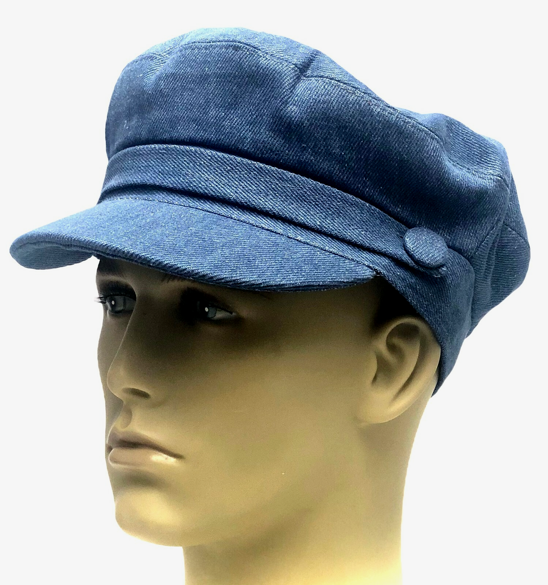 Fiddler Breton Cap Hat Blue Denim Greek Fisherman Sailor  display picture 2