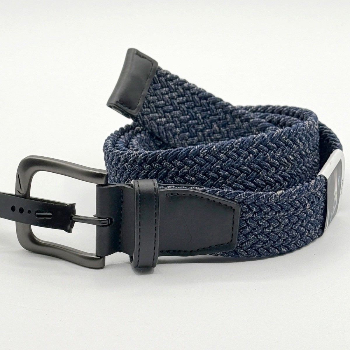 Nike G-Flex Stretch Woven Braid Golf Belt Size L (38/40) Mens Navy