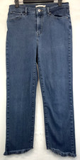 Levi's 724 Jeans - Womens Size 29 - Blue - High Rise Straight - Raw Hem 4898 