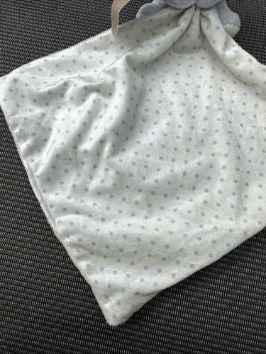 Marks And Spencer Blue Dog Cream Baby Comforter Blankie Soft Toy m&s Stars bnwt - Picture 3 of 9