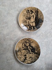 2 Wandteller Seltmann Weiden Ludwig Richter Er liebt mich - Appelchen Sammler 