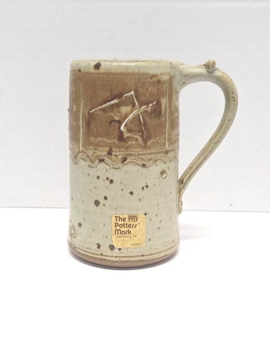 Vintage Wally Smith Pottery Mug/Stoneware/Studio/Artist Signed/The Potters Mark