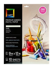 Uart Sanded Pastel Art Paper, Off-white, 9 X 12 Paper, Grit #