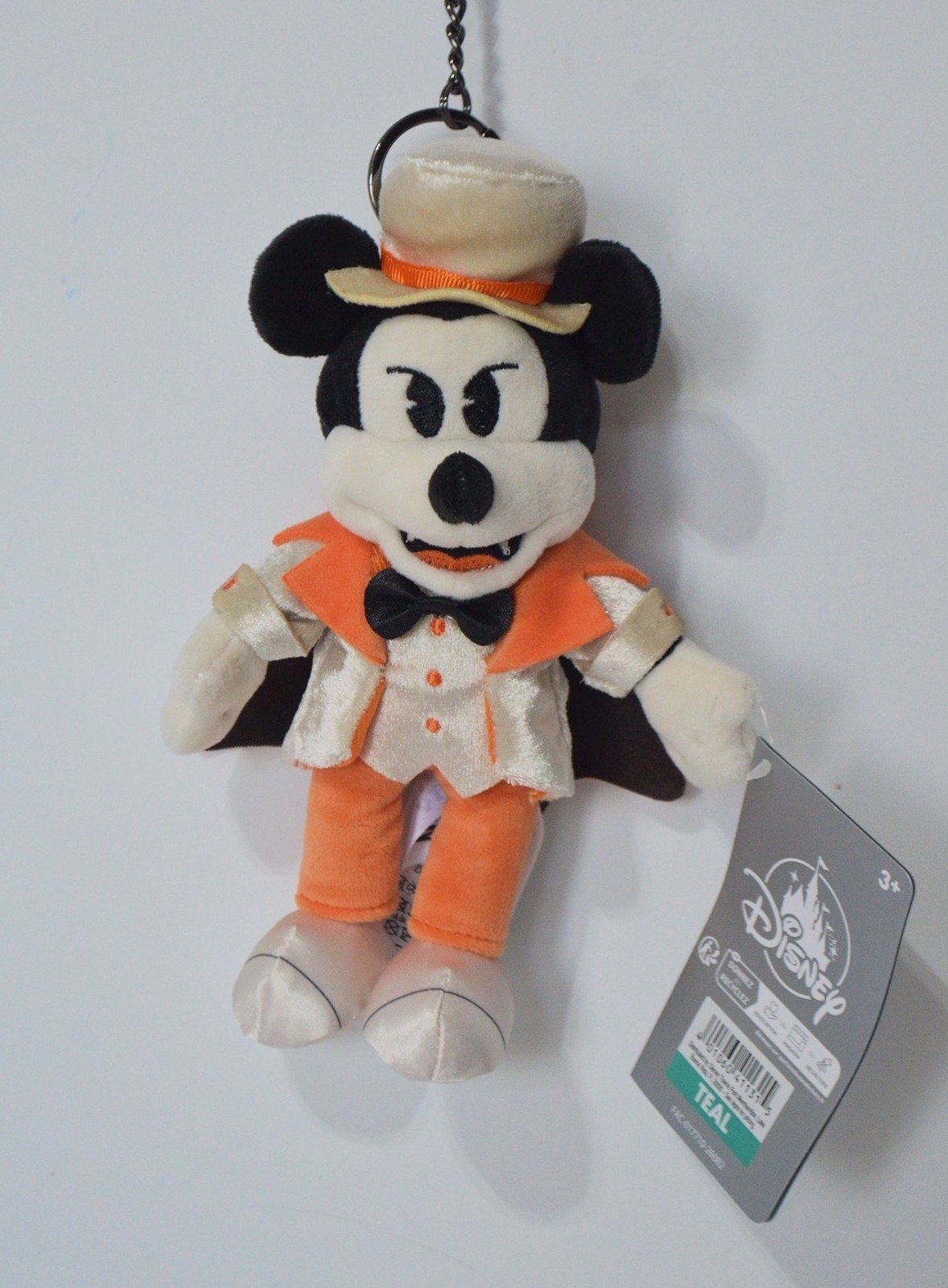 2026 Mickey's Not So Scary Halloween Party Mickey Mouse Plush Keychain NEW
