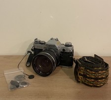  FOR PARTS/REPAIR Canon AE-1 35mm SLR Camera w/ Lens, Parts, Accessories