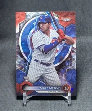 Matt Mervis Mini Diamond Refractor /299 Rookie 2023 Bowman's Best Chrome 58 Cubs