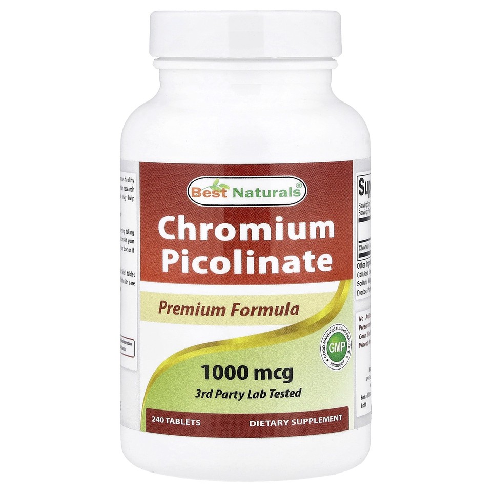 Chromium Picolinate, 1,000 mcg, 240 Tablets