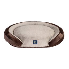 Serta Oval Couch Cat & Dog Bed Large, Brown