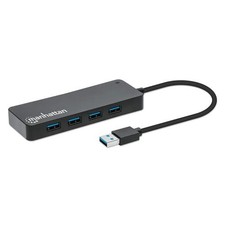 Image of Manhattan USB-A Dock/Hub Ports (x7): USB-A (x7) 5 Gbps (USB 3.2 Gen1 aka USB ...