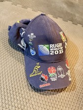 The World in Union Rugby World Cup 2015 Cap Embroidered Team Logos Adjust NWOT