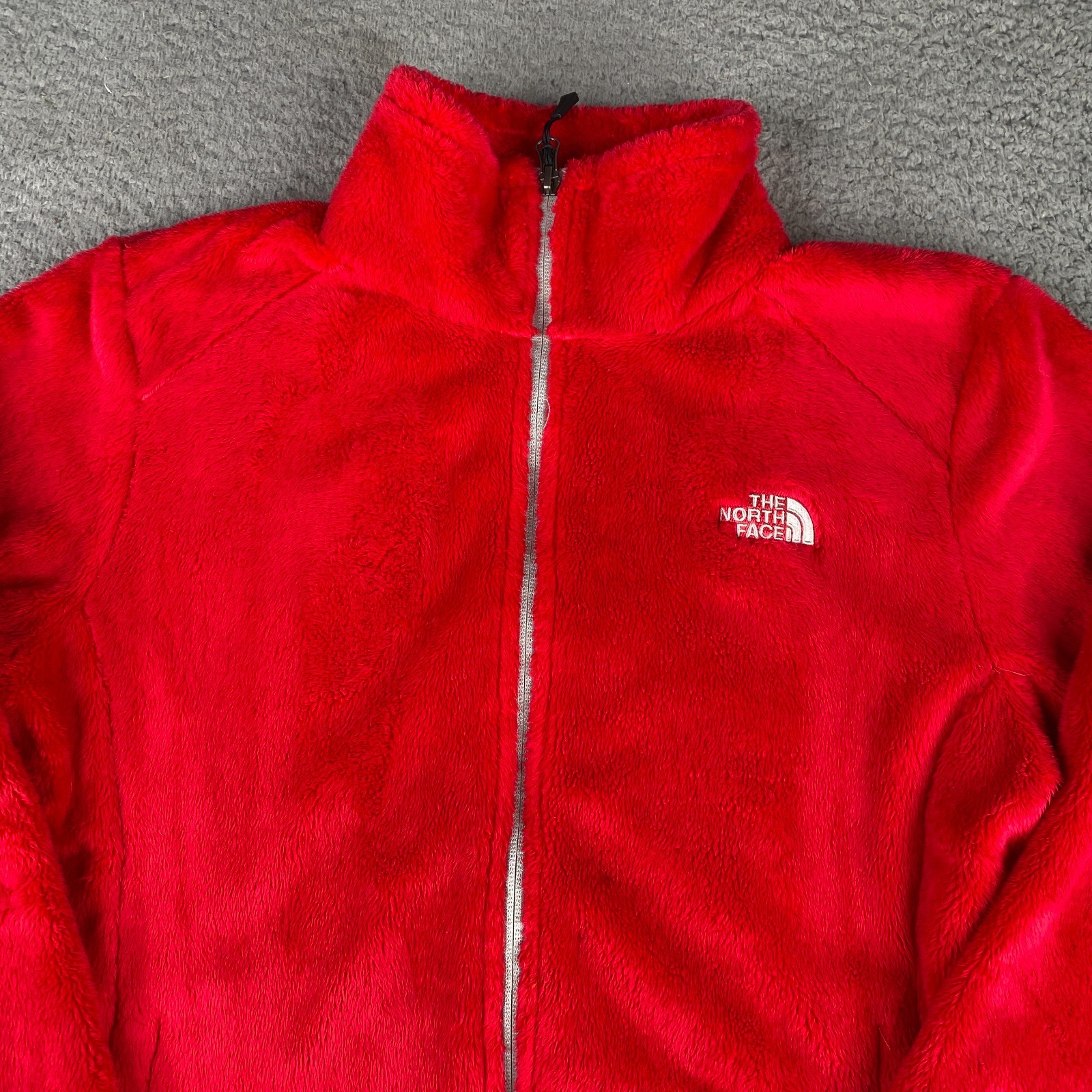 The North Face Osito Fleece Jacket Womens Large Red Full Zip Outdoors