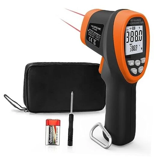HOLDPEAK Pyrometer D:S=30:1, High Temp Infrared 1PC-HP-2732-ORANGE (-501500°C)