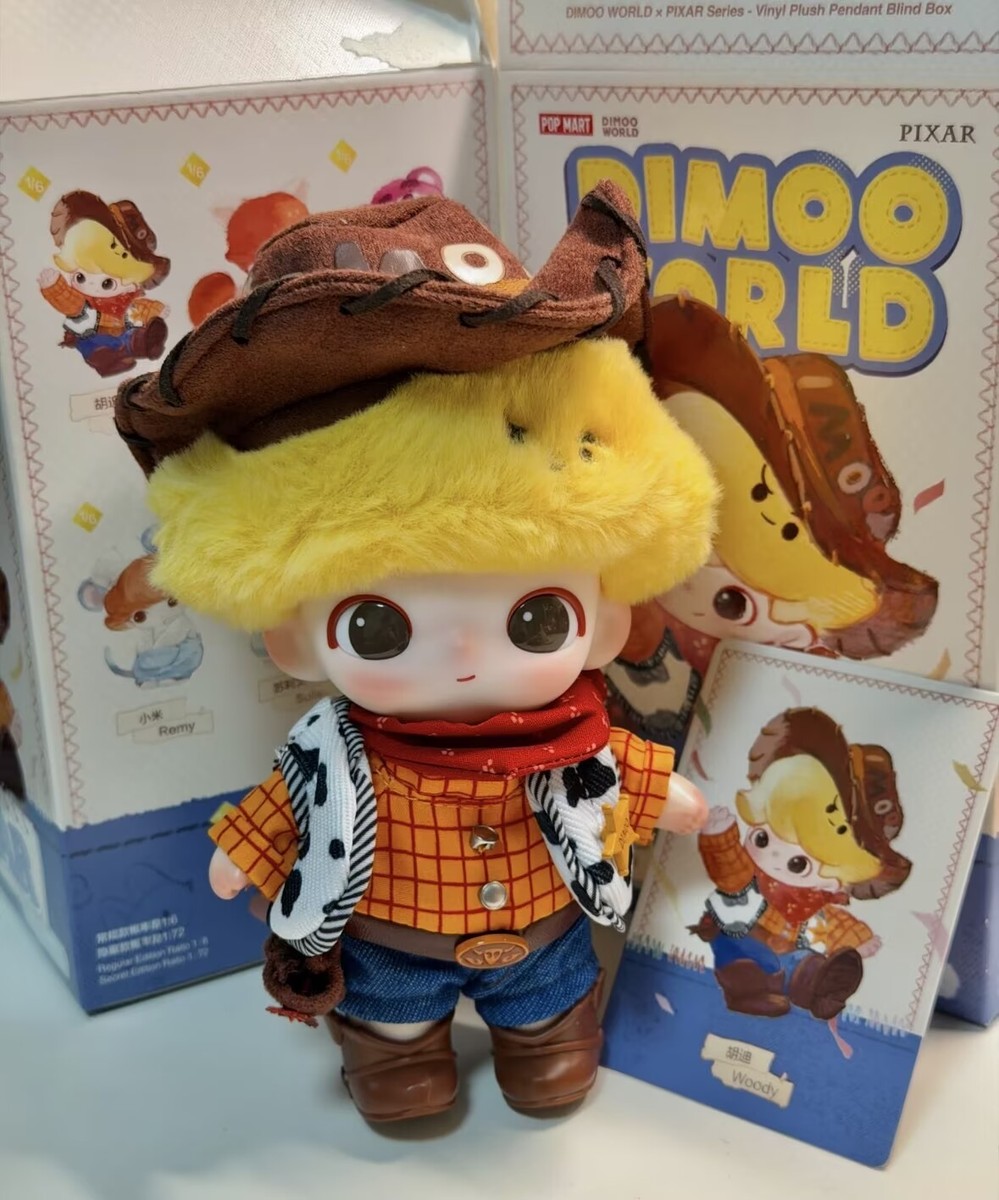 Authentic DIMOO WORLD x PIXAR Series Blind Box Figures Toy Vinyl