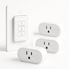 Remote Control Outlet: Wireless Light Switch with Wall Plate &mdash; Long Range