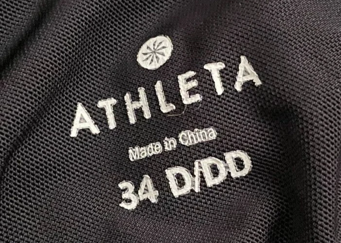 Traje de baño con blusa espalda cruzada a rayas ATHLETA 34D 34DD 34 D DD D/DD Foto 3 de 4