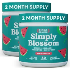 Simply Blossom Nutrition Daily Greens & Superfood Powder + Collagen + Probiot...