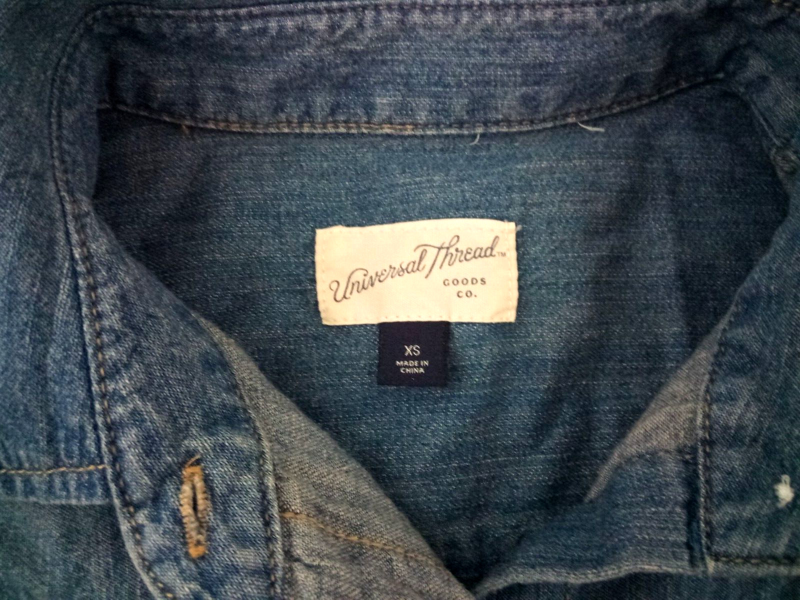 Universal Thread Cotton Button Down Mini Rough He… - image 13