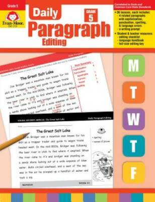Daily Paragraph Editing, Grade 5 - Paperback By Evan Moor - GOOD