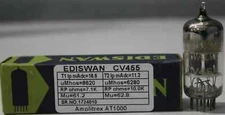 CV455 ECC81 Ediswan NOS NIB "O" Getter made in England Amplitrex tested