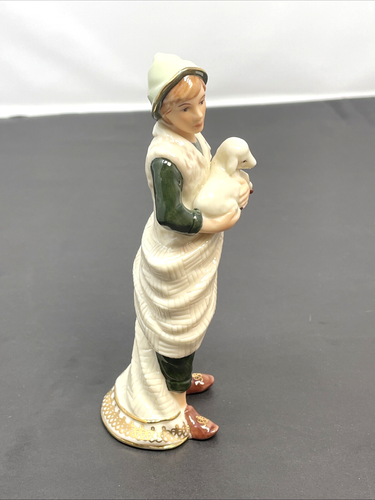 Hawthorne Village Irish Nativity Shepherd with Lambs and Goats Ltd Ed NIP 90146 - Picture 14 of 19