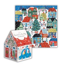 Christmas Village 500 Piece Puzzle by Louise Cunningham Galison Family Fun