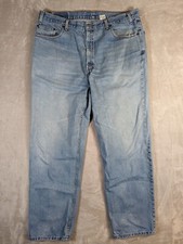 Vtg Levi Jeans Mens 42x32 Relaxed Straight Leg Light Wash Denim Cotton 2002