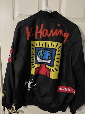 Keith Haring Tokyo Pop Men's Members Only Jacket - Size
