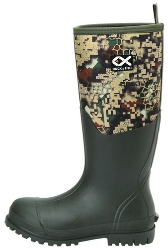 Duck and Fish Men 16" Neoprene High overlay Rubber Molded Outsole Knee boots - Picture 3 of 25