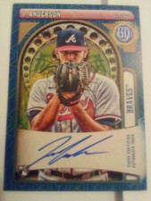 2021 Topps Gypsy Queen Ian Anderson Rookie auto BLUE SSP Atlanta Braves #60/99