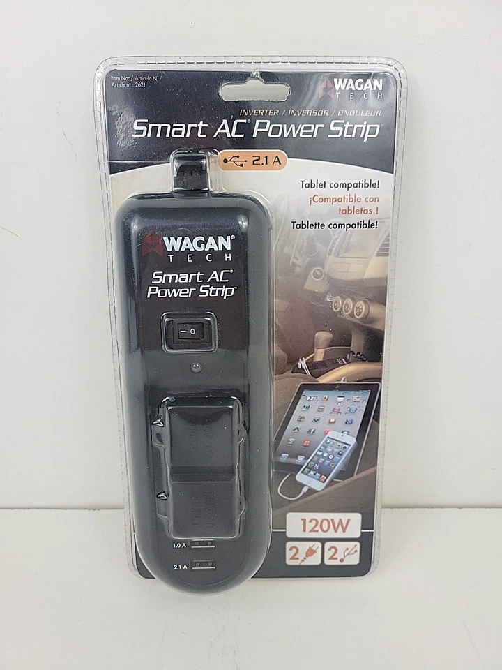 Auto DC to AC 120 Watt Portable Power Strip Inverter - Image 2 of 4