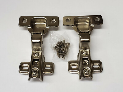 Nickel finish 105-Deg Cabinet Inset Hinge, non-self close -S83C