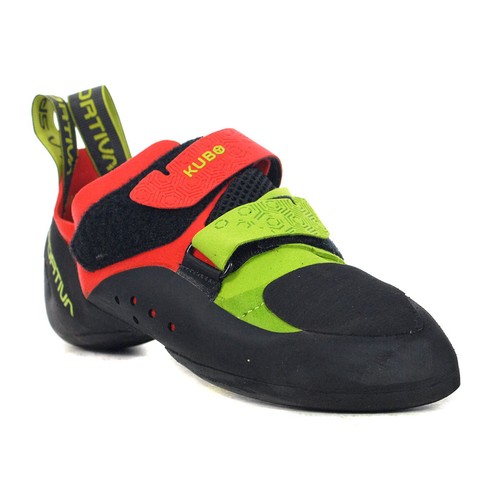 Chaussures d'escalade homme La Sportiva Kubo Goji/néon 30H-314720 - Photo 2/4