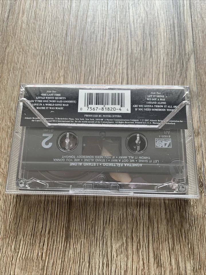 Agnetha Faltskog - I Stand Alone (Cassette Tape, 1987, Atlantic) Drilled case - Image 3 of 3