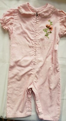 Vintage 70s Corduroy Baby Jumpsuit - Photo 1/3