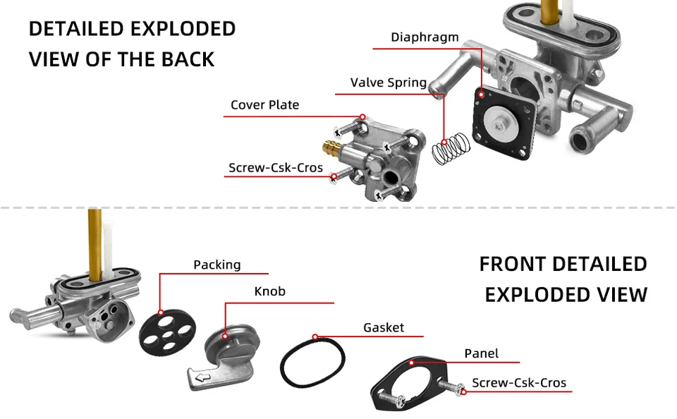 Grifo de combustible para motocicleta Kawasaki Vulcan 750 VN750A VN750 A 1988-2006 Foto 2 de 4