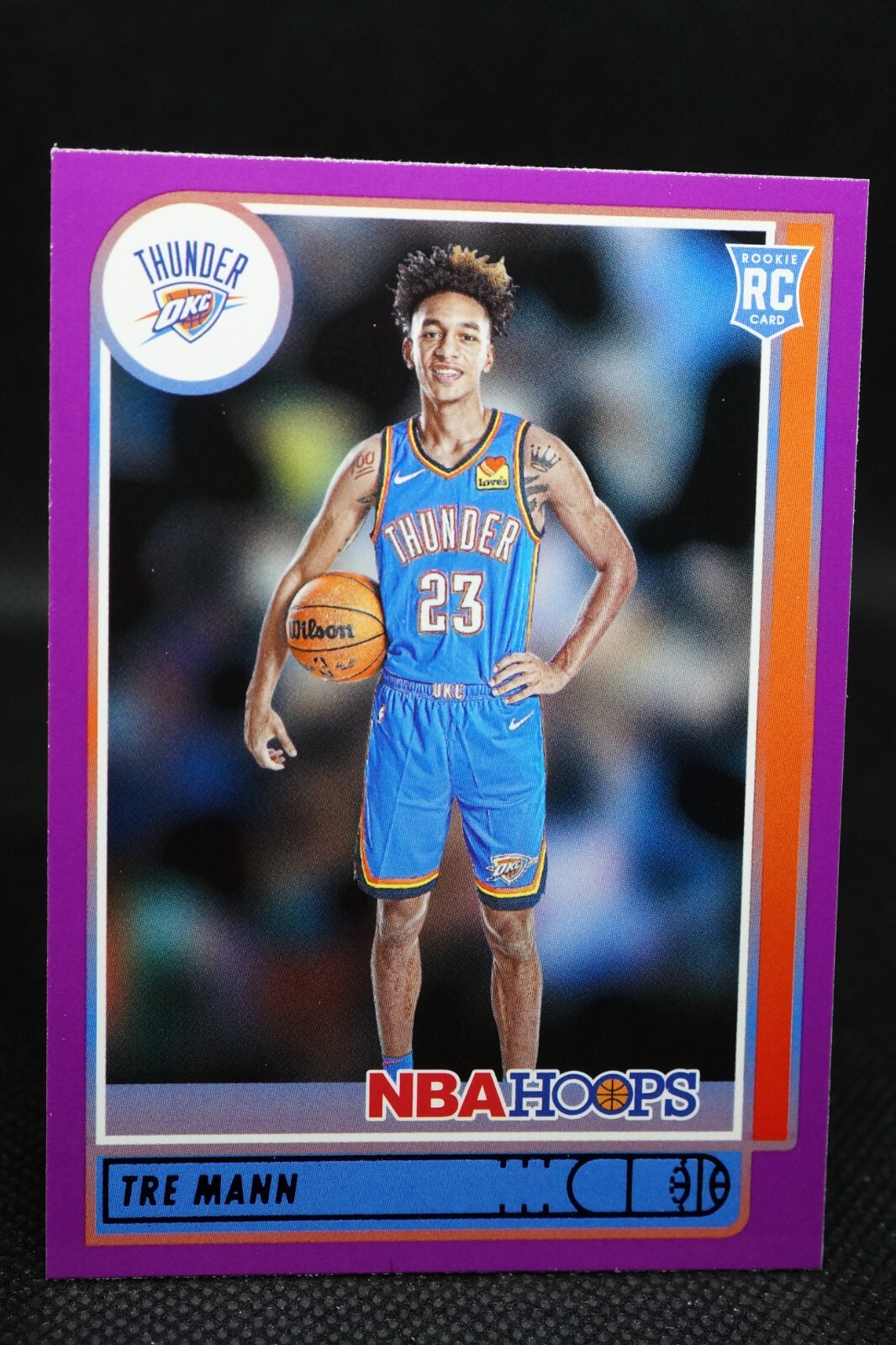 Tre Mann 2021-22 NBA Hoops Purple RC #237 OKC ROOKIE + FREE SAFE SHIPPING