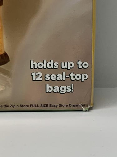 Mid Size Easy Store Organizer Zip N Store Holds Up To 12 Bags - Picture 4 of 9
