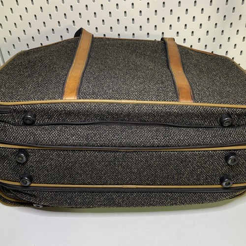 Borsa bagaglio vintage Hartmann in pelle tweed 22" espandibile da trasporto - Foto 10 di 20