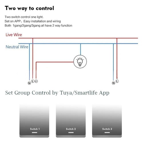 Wifi Smart Light Wall Switch Tuya/Ewelink Touch Glass Panel Remote Control Switc - Picture 4 of 36