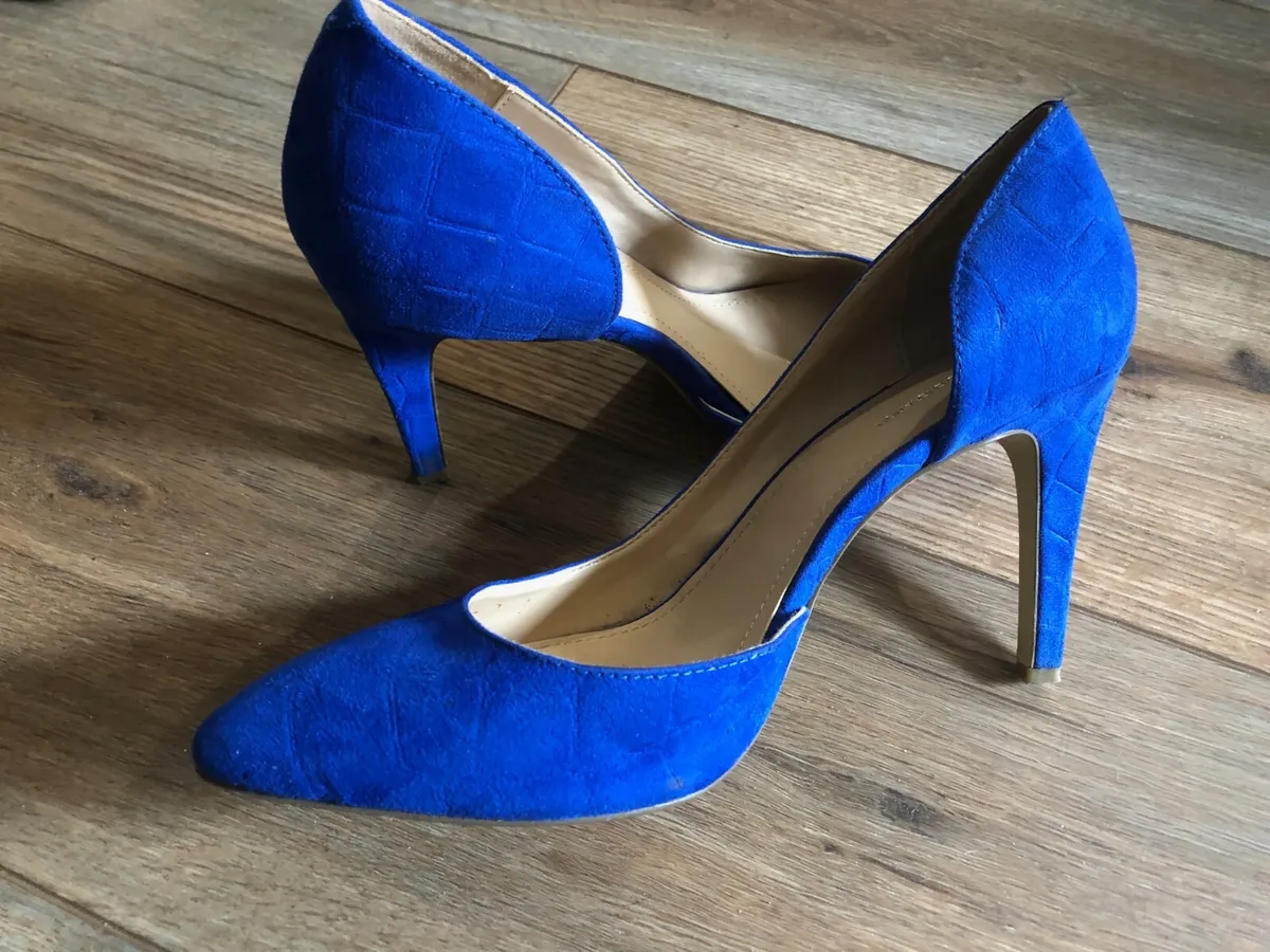 Sheela Women Navy Blue Comfort Casual Slip On Heels – Sheela Shoes-gemektower.com.vn
