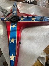 Chitarra Elettrica Washburn 6 Corde Personalizzata, Impiallacciatura Texture, Rosso Trasparente