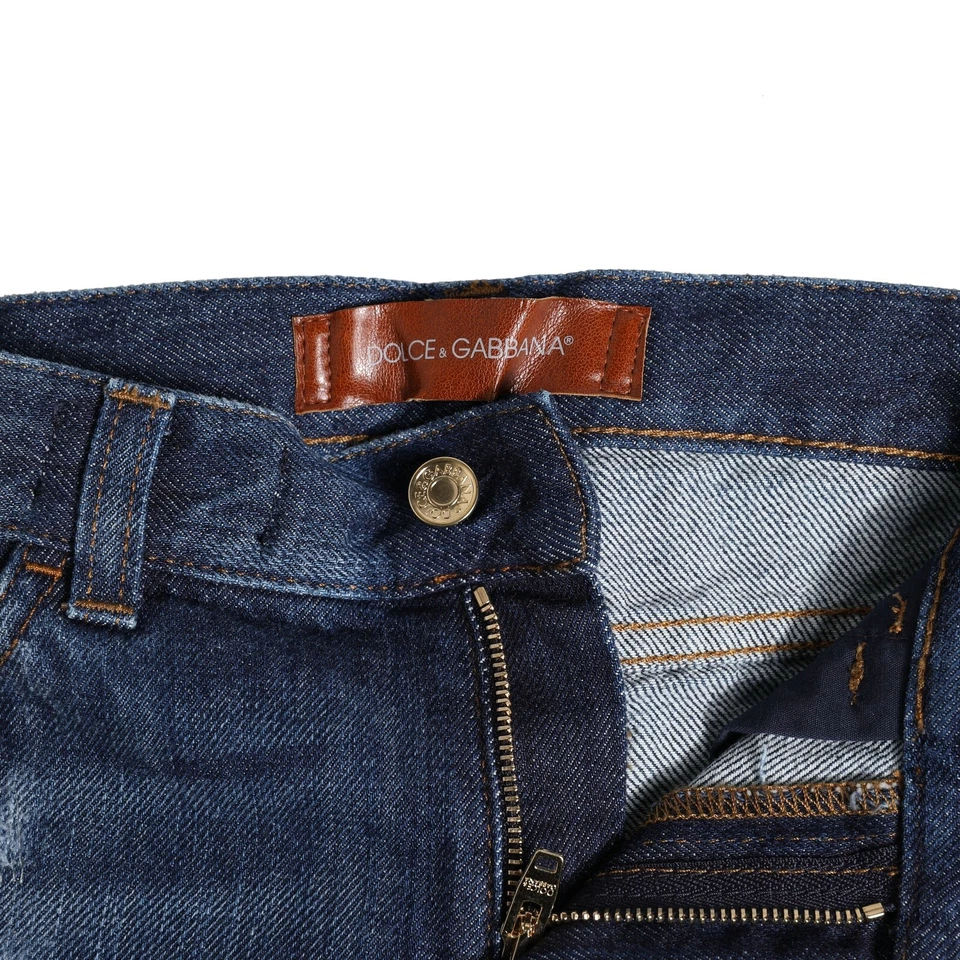 Pantalón de mezclilla de algodón azul oscuro para niños Dolce & Gabbana s. Etiqueta 4 370usd Foto 4 de 4