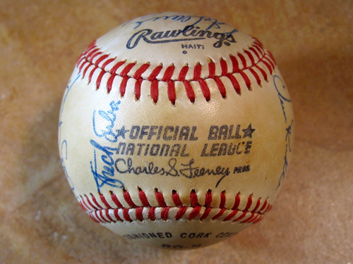 1981 HOUSTON ASTROS TEAM SUTTON HOWE CRUZ NIEKRO 17 SIGNED AUTOGRAPHED BALL PSA - Picture 5 of 7