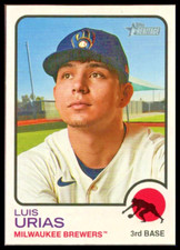2022 TOPPS HERITAGE #7 LUIS URIAS MILWAUKEE BREWERS