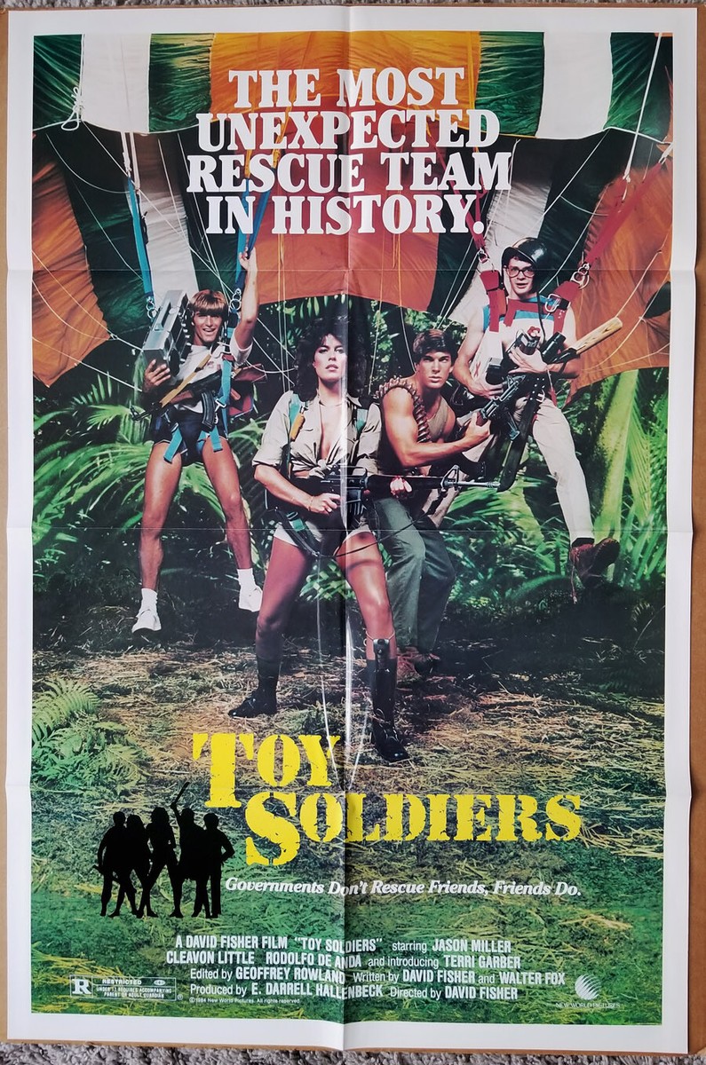 TOY SOLDIERS MOVIE POSTER ORIGINAL 1984 FOLDED 27x41 JASON MILLER