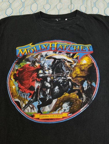 80s 1989 Molly Hatchet Concert Tour T 