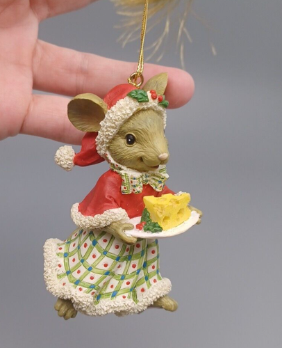 Lenox Holiday Hostess MOUSE with Cheese Ornament 3 3/4'' - Picture 3 of 10