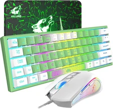 ATTACK SHARK x ZIYOU LAN K61 Membrane Wired Backlit Gaming Keyboard and Mouse